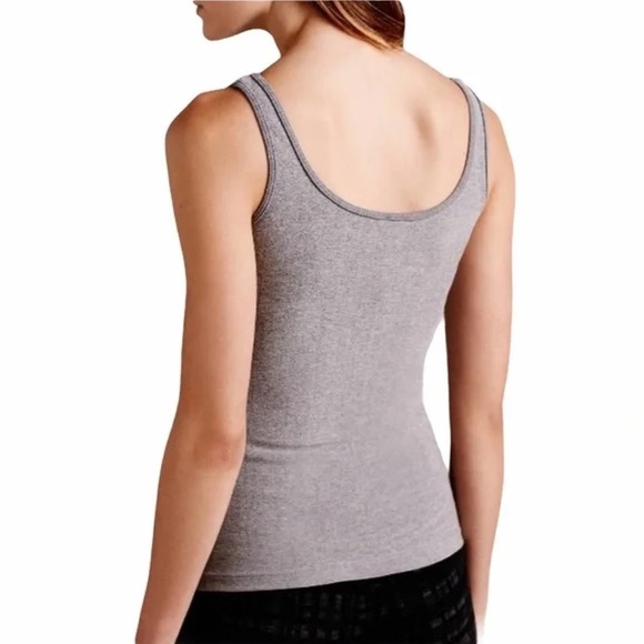 Anthropologie Eloise Reversible Seamless Tank Top Size Small Grey Heather Layer - Picture 6 of 13